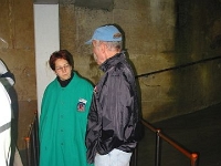 Ken talking with a guide